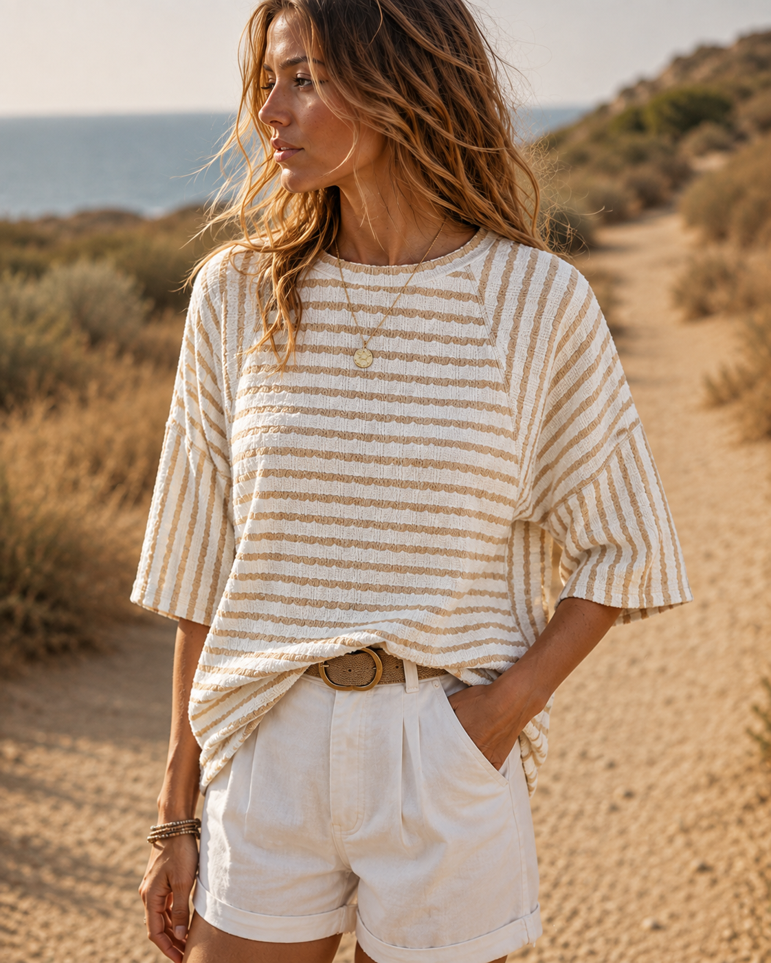 Camiseta Rayas Oversize