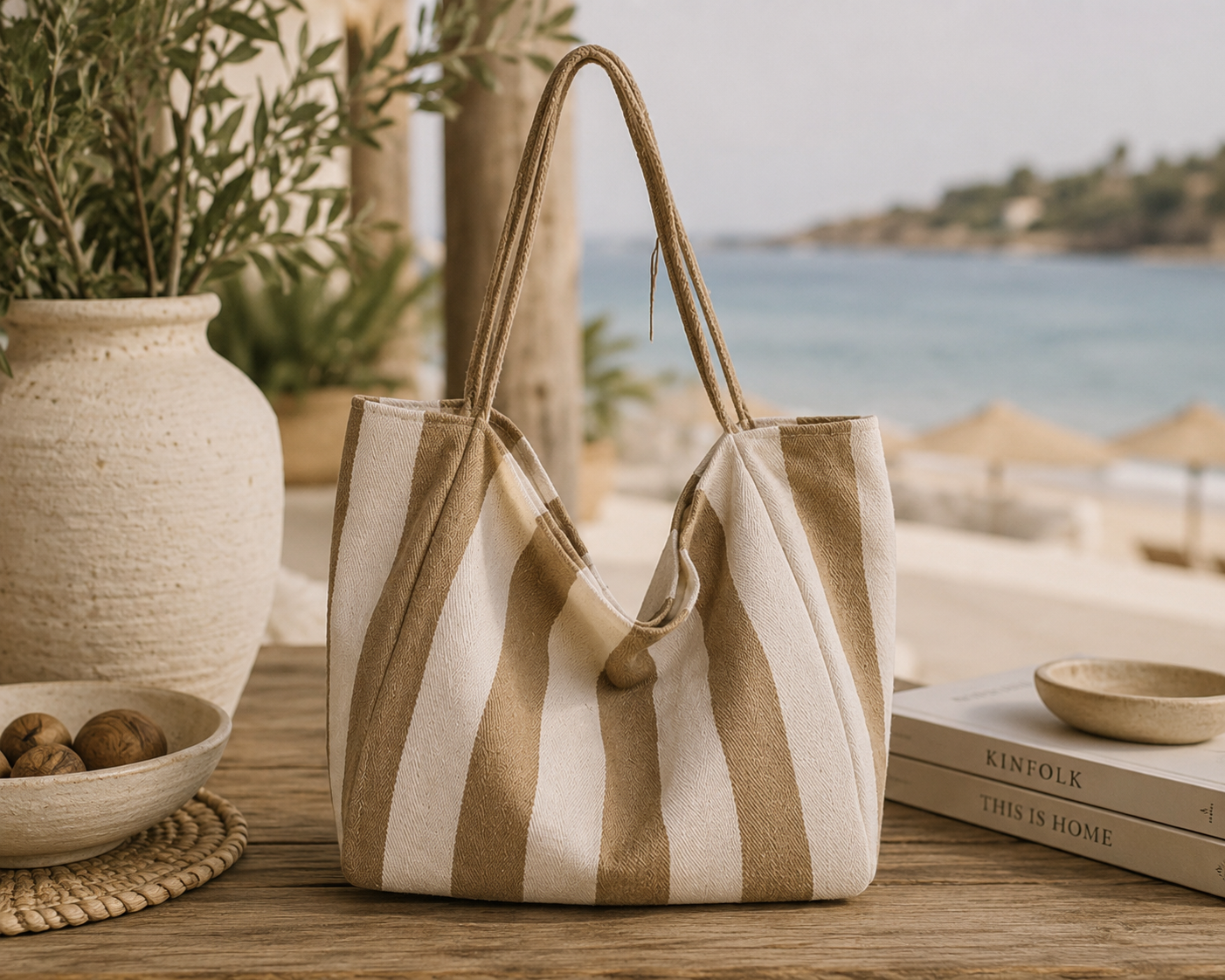 Bolso Tote Rayas
