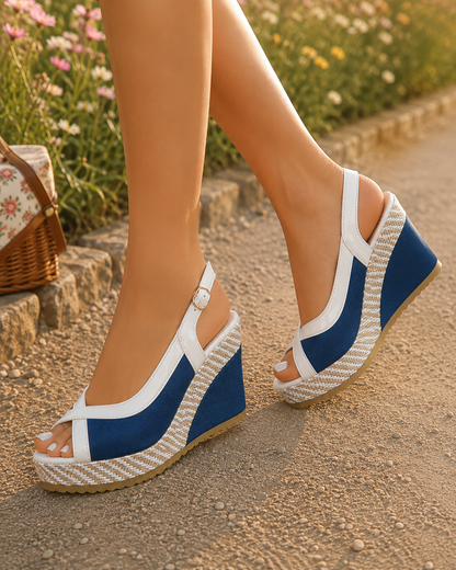 Sandalias Cuña Peep-Toe