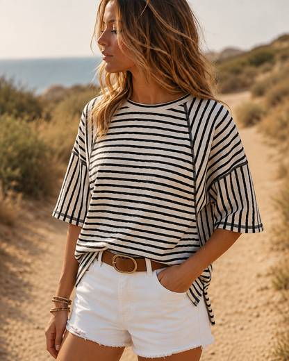 Camiseta Rayas Oversize