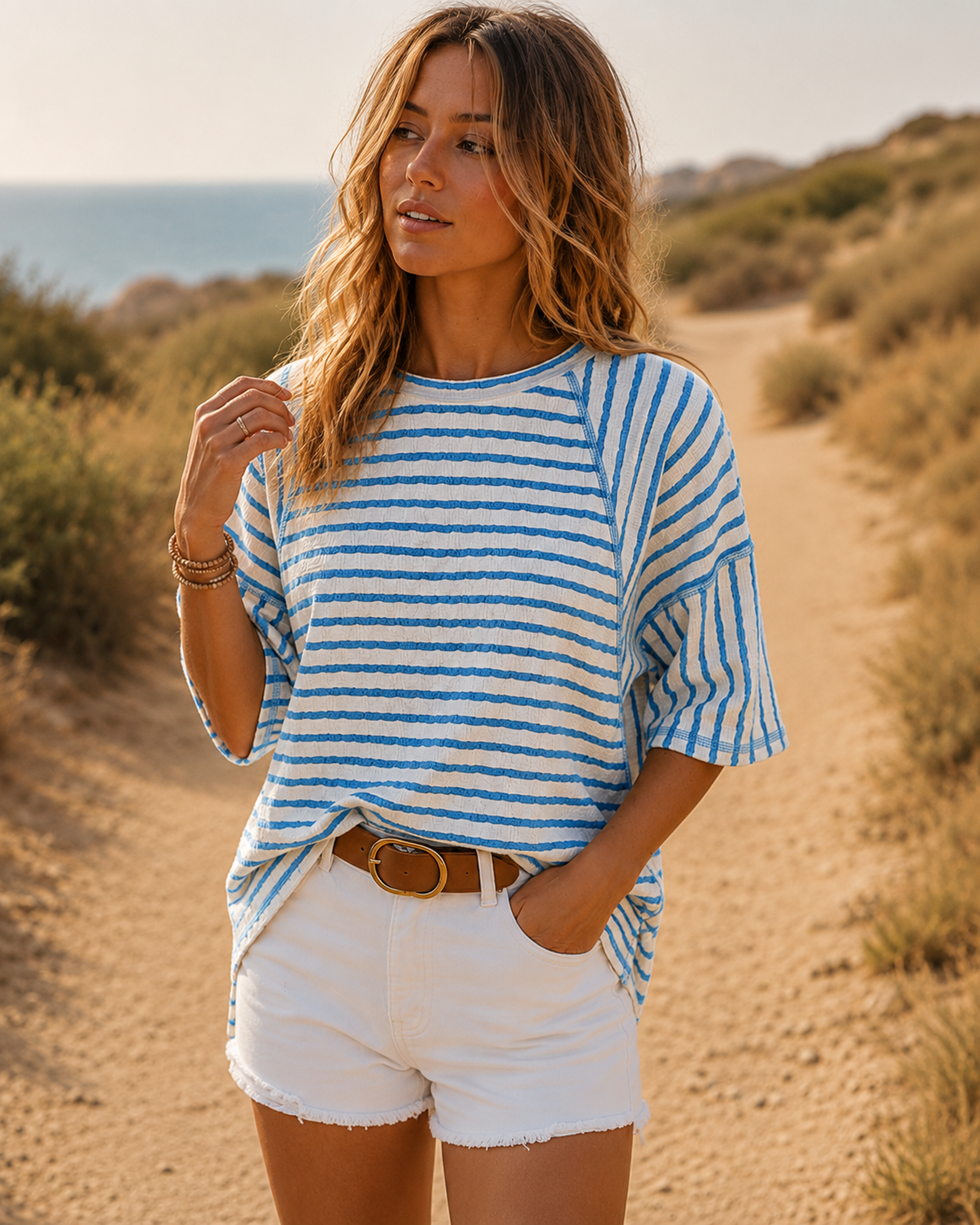 Camiseta Rayas Oversize
