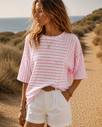 Camiseta Rayas Oversize