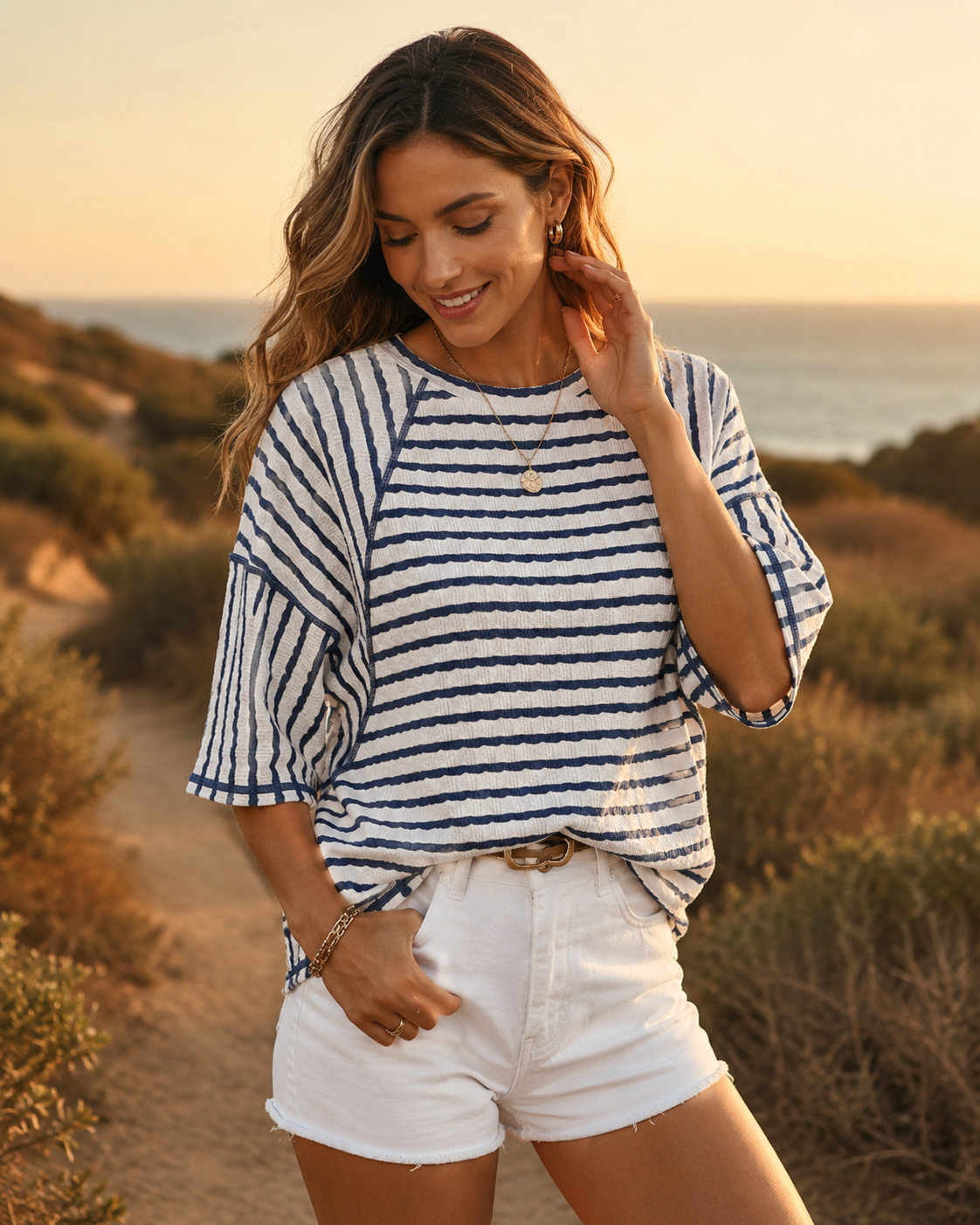 Camiseta Rayas Oversize
