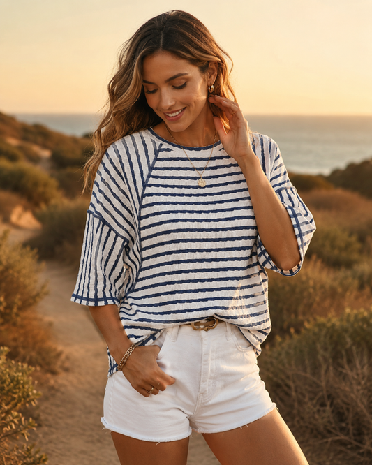 Camiseta Rayas Oversize