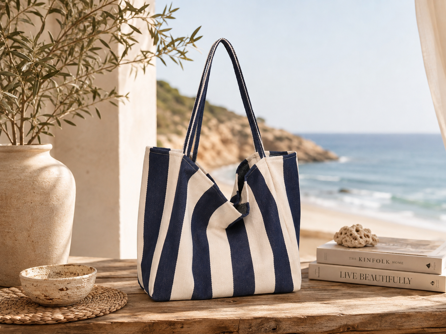 Bolso Tote Rayas