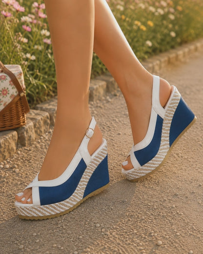 Sandalias Cuña Peep-Toe
